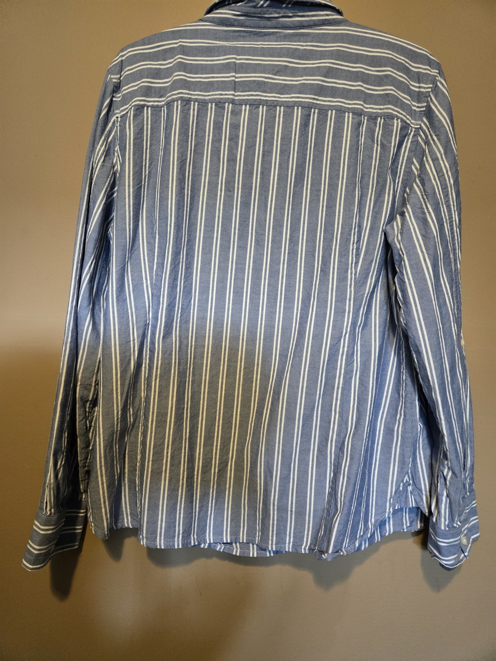 Tommy Hilfiger Blue White Striped Button Up Shirt Women's XL - Picture 2 of 3